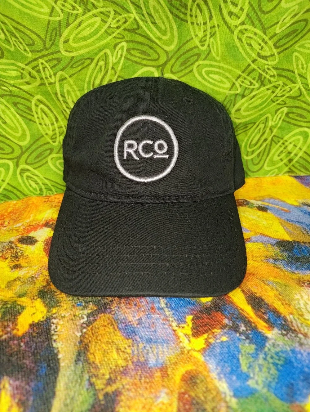 RCo Embroidered LogoTrucker Strap-on Hat Cap OSFM